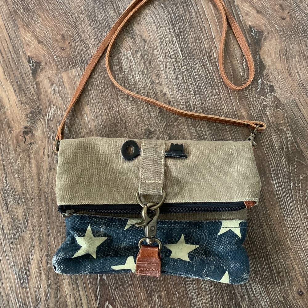 Mona B Canvas Purse, EUC